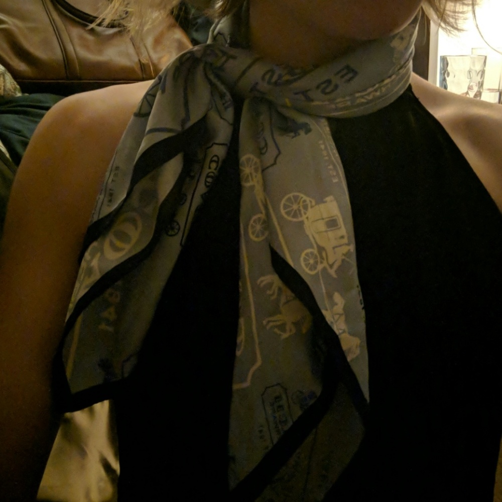 Coach silk scarf